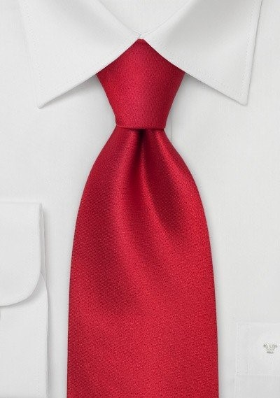 Kids Silk Tie in Solid Red | Bows-N-Ties.com
