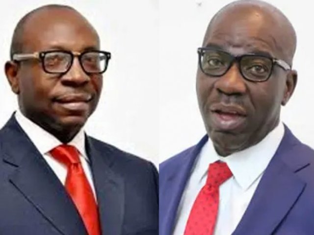 Obaseki and Ize-Iyamu, governorship candidates Edo State Election 2020