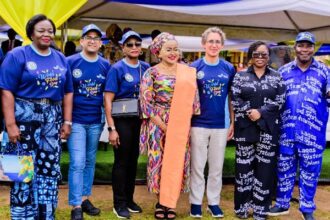 L-R: Board Member, BATNF, Folusho Olaniyan; Board Director, BATNF), Umair Luqman; Board Director, BATNF, Odiri Erewa-Meggison; Secretary to the State Government, Lagos State, Abimbola Salu Hundeyin; Board Director, BATNF), Yarub al Bahrani; Commissioner of Agriculture and Food Systems, Lagos State; Abisola Olusanya; Special Adviser to the Governor of Lagos State on Agriculture and Food Systems, Dr Oluwarotimi Fashola. Photo: BATNF
