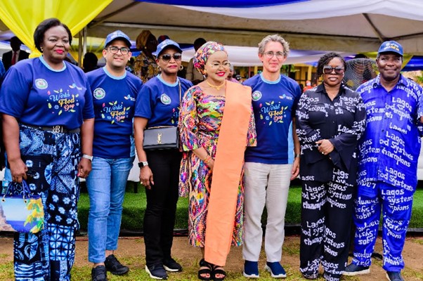 L-R: Board Member, BATNF, Folusho Olaniyan; Board Director, BATNF), Umair Luqman; Board Director, BATNF, Odiri Erewa-Meggison; Secretary to the State Government, Lagos State, Abimbola Salu Hundeyin; Board Director, BATNF), Yarub al Bahrani; Commissioner of Agriculture and Food Systems, Lagos State; Abisola Olusanya; Special Adviser to the Governor of Lagos State on Agriculture and Food Systems, Dr Oluwarotimi Fashola. Photo: BATNF