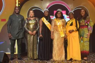 L-R: Sales Director FrieslandCampina Wamco Plc, Mr Olusanya Adesanya; Marketing Manager, Three Crowns Milk,Chioma Igwe; winners, Three Crown Mum of the year 2025, Mrs May Wala; Ugwu Edith Uzoamaka; Nwakire Amarachi Ujunwa, and Marketing Director, FrieslandCampina Wamco, Maureen Ifada, at the Three Crown Mum of the year Grand Finale in Lagos, over the weekend. Photo: Three Crown.