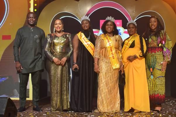 L-R: Sales Director FrieslandCampina Wamco Plc, Mr Olusanya Adesanya; Marketing Manager, Three Crowns Milk,Chioma Igwe; winners, Three Crown Mum of the year 2025, Mrs May Wala; Ugwu Edith Uzoamaka; Nwakire Amarachi Ujunwa, and Marketing Director, FrieslandCampina Wamco, Maureen Ifada, at the Three Crown Mum of the year Grand Finale in Lagos, over the weekend. Photo: Three Crown.