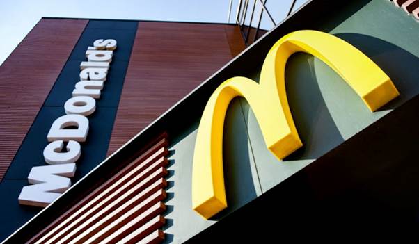 McDonald’s restaurant branding and signage representing the company’s UK and Ireland marketing leadership transition.